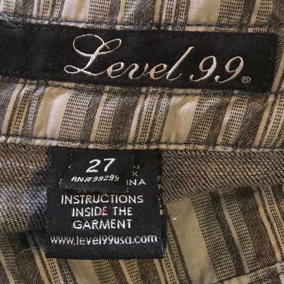 Level 99 Black Pleated Denim Pencil Skirt Size 27 Minimalist‎ Preppy Classic - Picture 10 of 12